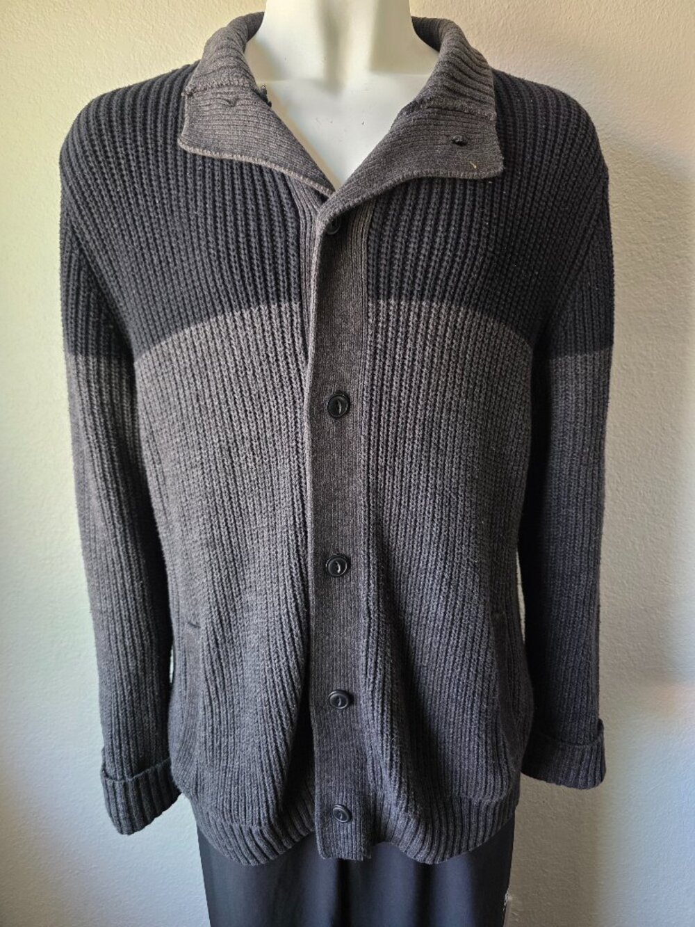 Converse One Star Ribbed Knit Cardigan Sweater